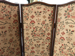 Vintage French Oak 3 Fold Tapestry Covered Privacy Screen | Antique & Vintage | Moonee Ponds Antiques | Australia Wide Delivery