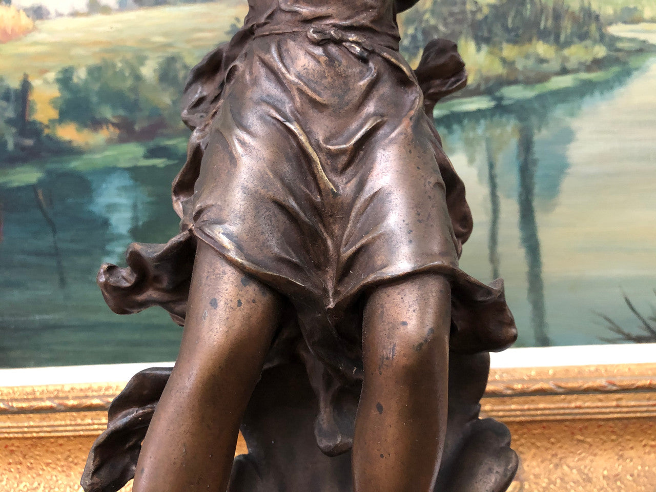 Antique French Bronzed Mantle Clock | Antique & Vintage | Moonee Ponds Antiques | Australia Wide Delivery