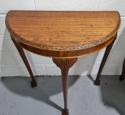 Chippendale Style Half Round Hall Table | Antique & Vintage | Moonee Ponds Antiques | Australia Wide Delivery