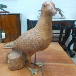 American (California) Majolica Glazed Seagull Statue