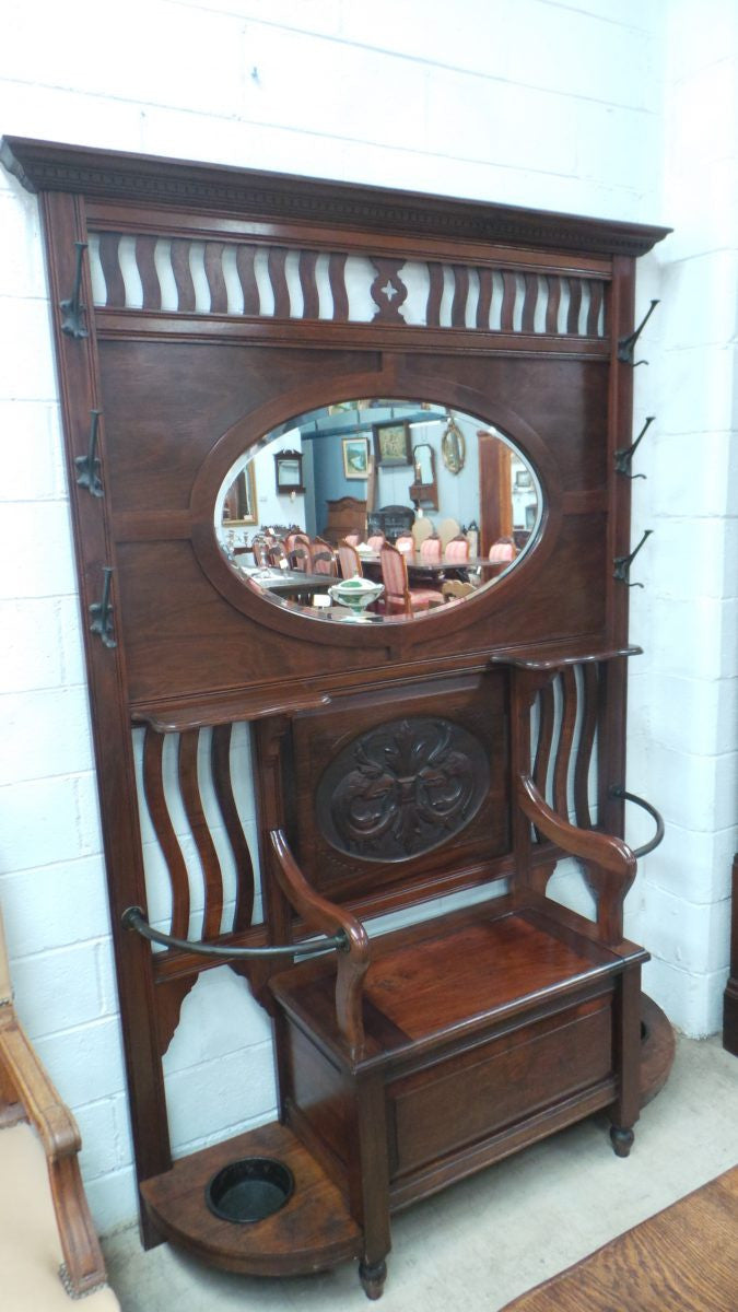 Australian Arts and Crafts Blackwood Hall Stand | Antique & Vintage | Moonee Ponds Antiques | Australia Wide Delivery
