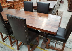 Set of Six Upholstered Leather Look Chairs | Antique & Vintage | Moonee Ponds Antiques | Australia Wide Delivery