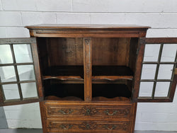Rare French 18th Century Louis XVth Style Oak Linen Press -Display -Cupboard | Antique & Vintage | Moonee Ponds Antiques | Australia Wide Delivery