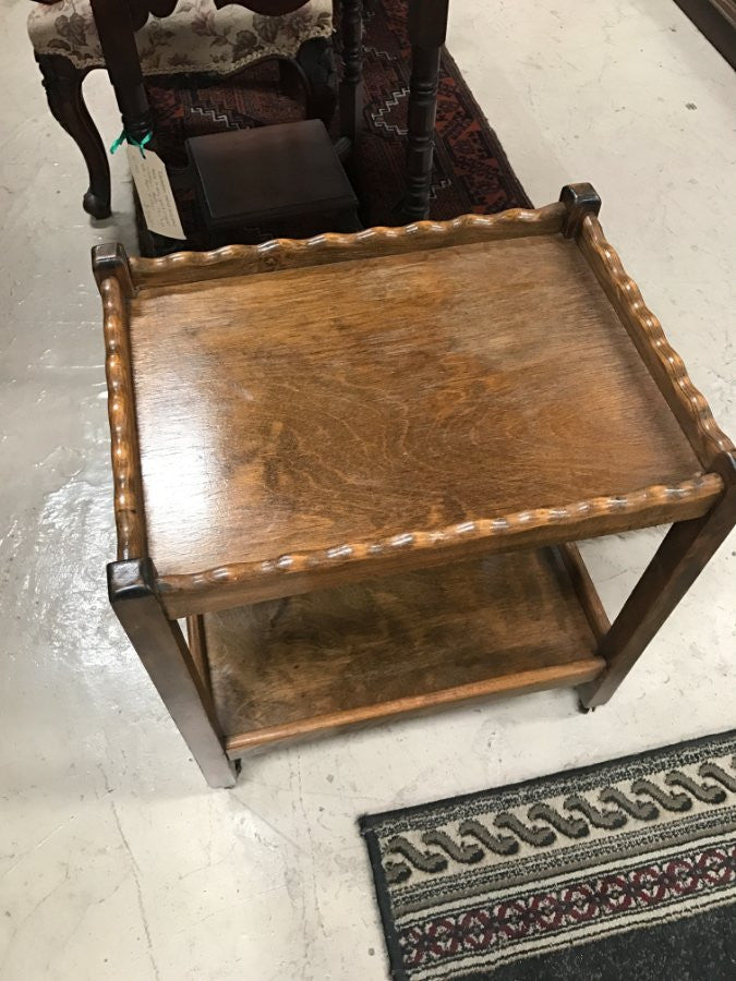 Antique Oak Auto Trolley