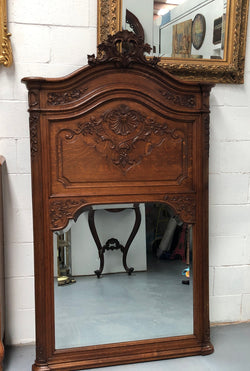 Antique French Oak Louis XV Style Mantle Mirror | Antique & Vintage | Moonee Ponds Antiques | Australia Wide Delivery