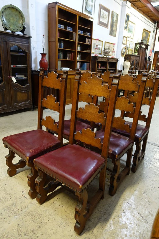 Set Of Six Solid French Provincial Dining chairs