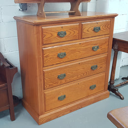 English Oak Edwardian Chest Of Drawers
