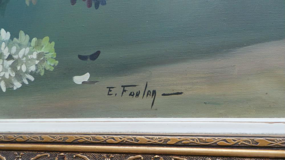 Framed Floral Painting Of Lilacs | Antique & Vintage | Moonee Ponds Antiques | Australia Wide Delivery