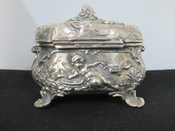 Charming Art Nouveau Style “Roger Bros” Silver Plated Casket | Antique & Vintage | Moonee Ponds Antiques | Australia Wide Delivery