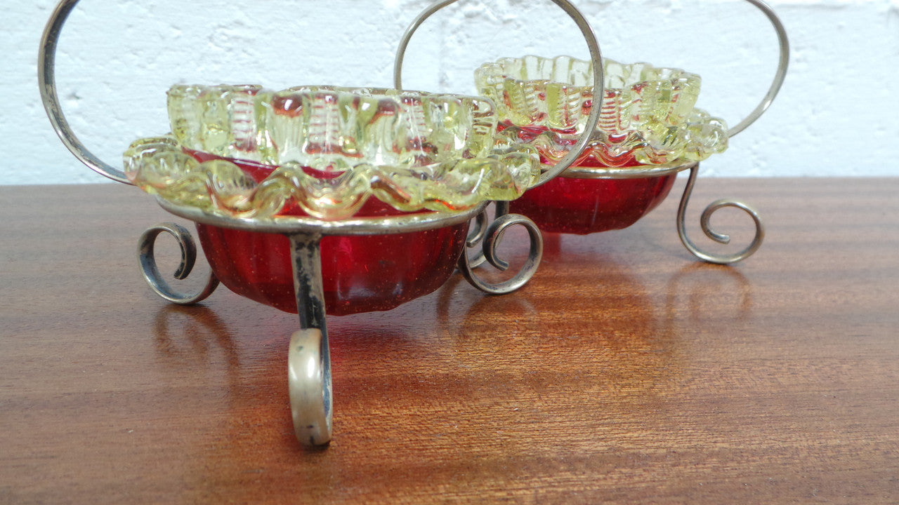 Pair of Victorian Salt | Antique & Vintage | Moonee Ponds Antiques | Australia Wide Delivery
