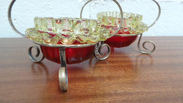 Moonee Ponds Antiques Pair of Victorian Salt
