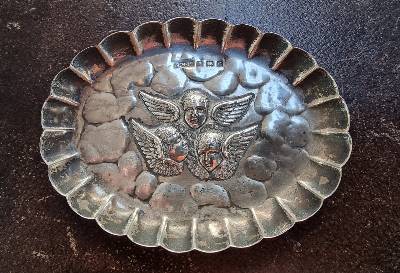 Antique Birmingham Silver Decorative Pin Tray | Antique & Vintage | Moonee Ponds Antiques | Australia Wide Delivery