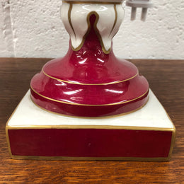 Pair of highly decorative Paris Porcelain table lamps. They are wired to Australian standards and are in very good original condition. Circa 1950's.