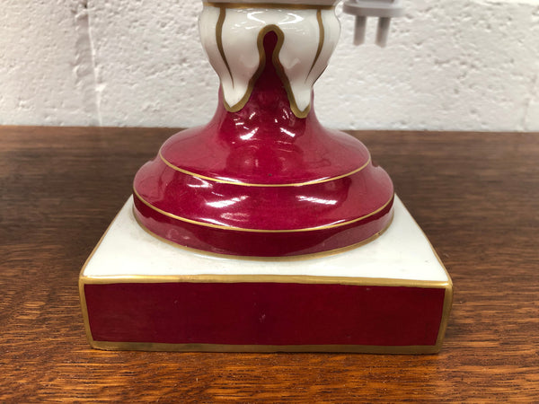 Pair of highly decorative Paris Porcelain table lamps. They are wired to Australian standards and are in very good original condition. Circa 1950's.