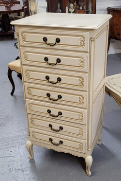 Vintage French Louis 15th Style Original Painted Seven Drawer Semainier | Antique & Vintage | Moonee Ponds Antiques | Australia Wide Delivery
