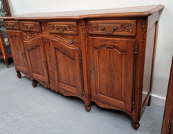 French Parquetry Top Cherry Wood Four-Door Sideboard | Antique & Vintage | Moonee Ponds Antiques | Australia Wide Delivery