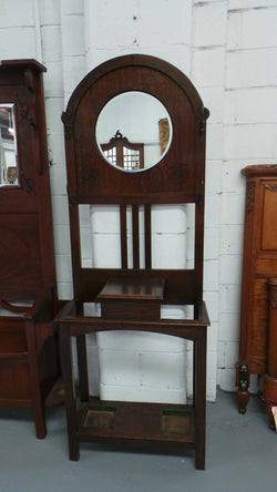 English Tudor Oak Style Hall stand | Antique & Vintage | Moonee Ponds Antiques | Australia Wide Delivery