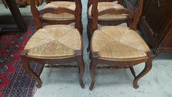 Set of Six French Oak Ladder Back Chairs | Antique & Vintage | Moonee Ponds Antiques | Australia Wide Delivery