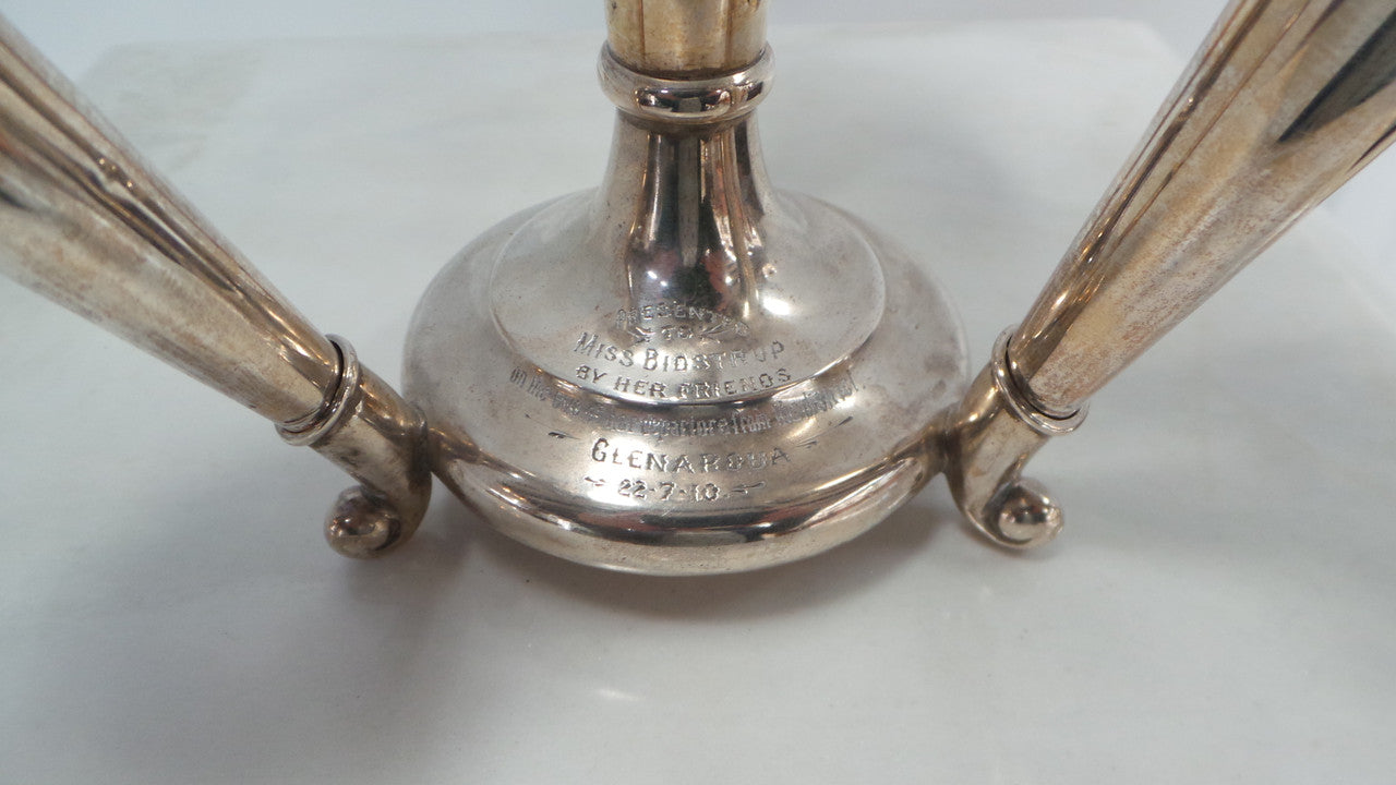 Lovely Sterling Silver Four Trumpet Epergne | Antique & Vintage | Moonee Ponds Antiques | Australia Wide Delivery