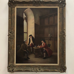 French Framed Original Oil On Canvas Signed