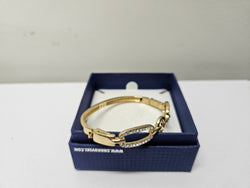 Swarovski Gold Tone Bangle with Crystals | Antique & Vintage | Moonee Ponds Antiques | Australia Wide Delivery