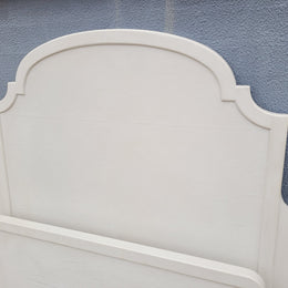 Two attractive vintage French chalk painted king single Art Deco beds. They have been sourced from France and are in good original condition.