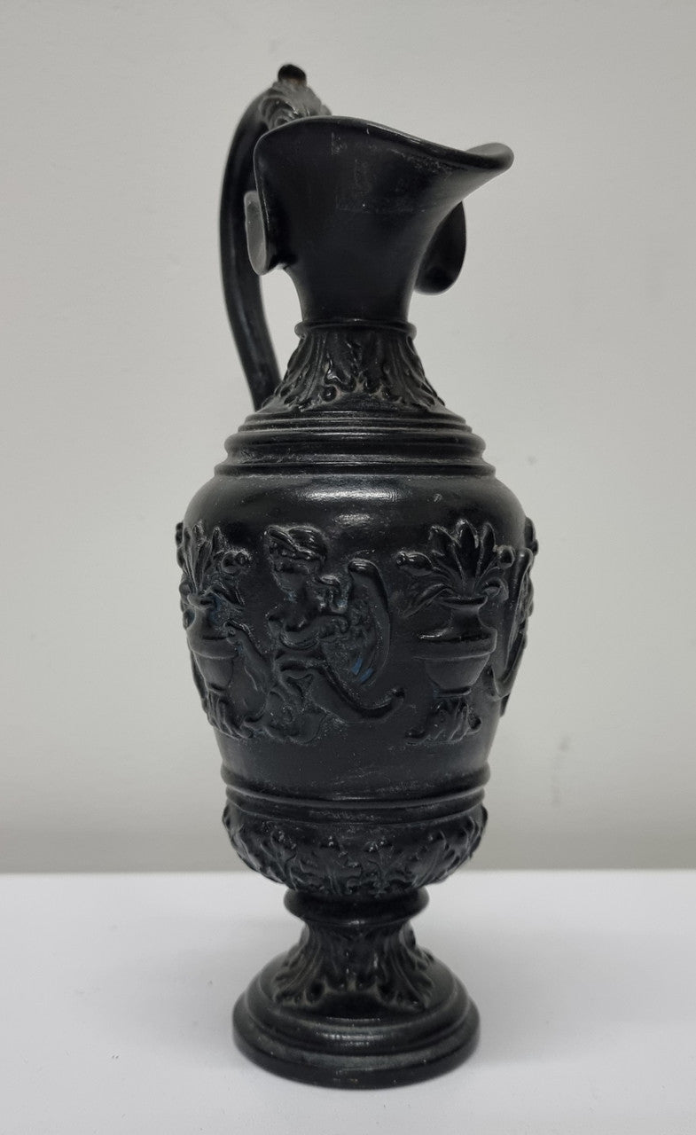 Victorian Black Urn Shaped Vase