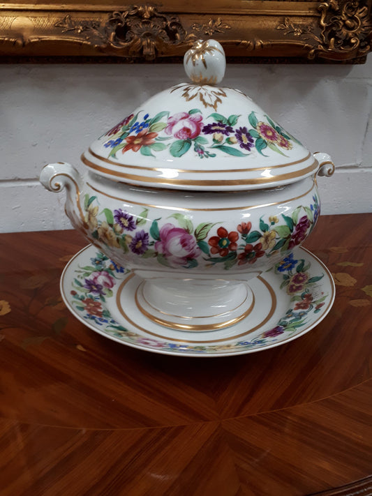 19th Century Pairs Porcelain Tureen With Lid