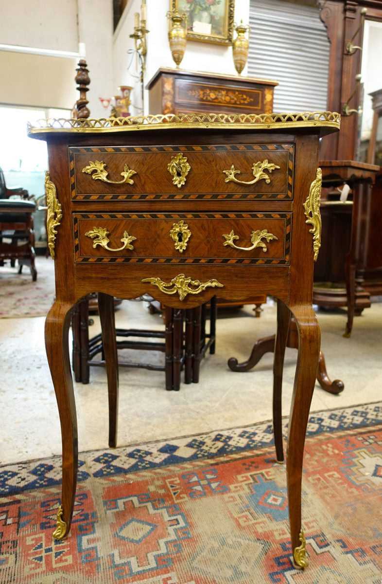 Inlaid Rosewood French Occasional Table | Antique & Vintage | Moonee Ponds Antiques | Australia Wide Delivery