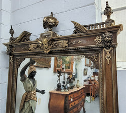 Early 19th Century French Gilt & Simulated Wood Mantle Mirror | Antique & Vintage | Moonee Ponds Antiques | Australia Wide Delivery
