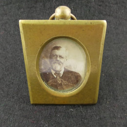 Miniature Antique Brass Picture Holder