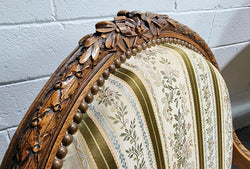 French Carved Walnut Louis XV Style Settee & Two Matching Armchairs | Antique & Vintage | Moonee Ponds Antiques | Australia Wide Delivery
