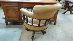 Large Antique Mahogany Desk Arm Chair | Antique & Vintage | Moonee Ponds Antiques | Australia Wide Delivery