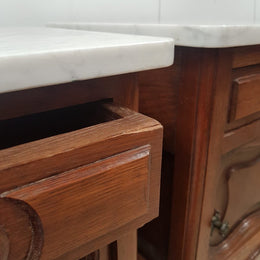 Pair of Beautiful French Oak Bedside Cabinets