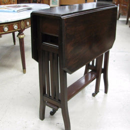 Walnut Drop Side Table