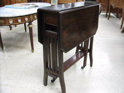 Walnut Drop Side Table | Antique & Vintage | Moonee Ponds Antiques | Australia Wide Delivery