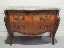 Stunning French Walnut & Rosewood Louis XV Style Commode | Antique & Vintage | Moonee Ponds Antiques | Australia Wide Delivery