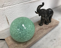 French Art Deco Elephant Lamp On Marble Base | Antique & Vintage | Moonee Ponds Antiques | Australia Wide Delivery