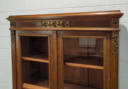 Walnut French Two Door Bookcase | Antique & Vintage | Moonee Ponds Antiques | Australia Wide Delivery
