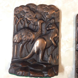 Pair Of Australian Copper Bookends