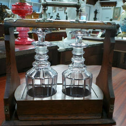 Late Georgian Tantalus Decanter Set