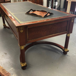An Impressive French Deco Empire Mahogany Desk