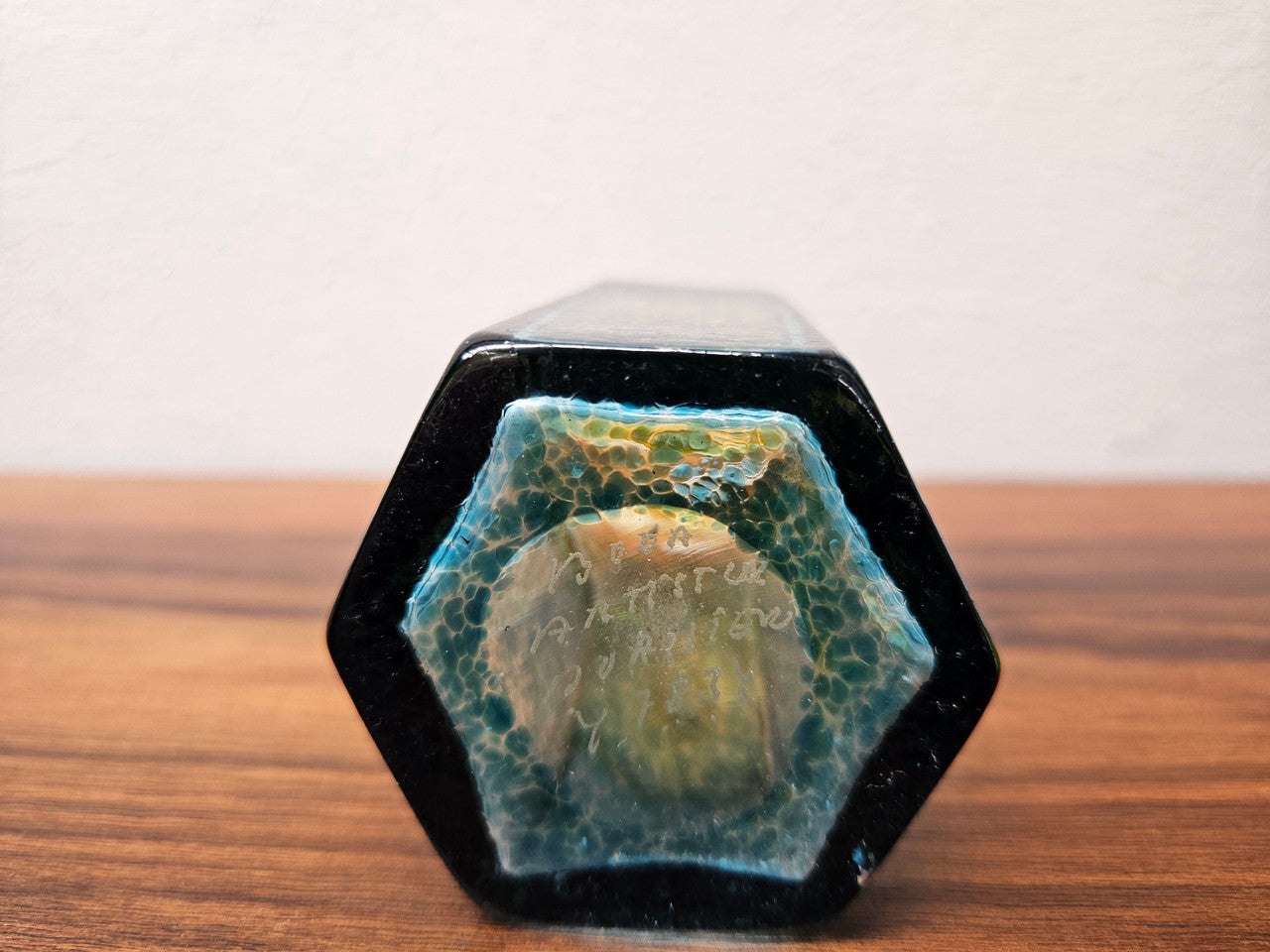 Kosta Boda Vase Model 47834 by Bertil Vallien Antikva Series.  In good condition No Chips or Cracks.