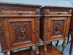 Fabulous Pair of Antique Gothic Style Bedside Cabinets | Antique & Vintage | Moonee Ponds Antiques | Australia Wide Delivery