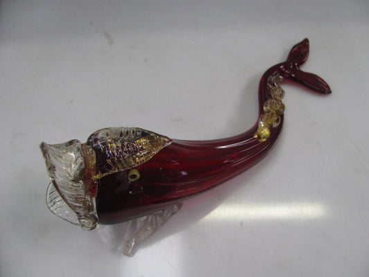 Venetian Ruby Glass Fish