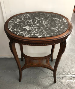 French Fruitwood Marble Top Occasional Table | Antique & Vintage | Moonee Ponds Antiques | Australia Wide Delivery