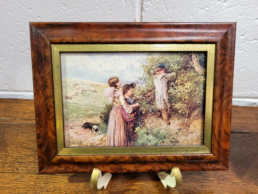 Delightful Myles Birket Foster framed prints, three different prints all nicely framed and in good original condition. Each print is being sold for $25 each