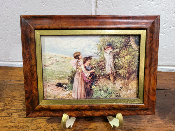 Delightful Myles Birket Foster framed prints, three different prints all nicely framed and in good original condition. Each print is being sold for $25 each
