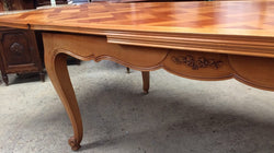 Cherrywood Parquetry Top Extension Dining Table | Antique & Vintage | Moonee Ponds Antiques | Australia Wide Delivery