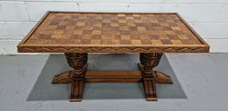 Amazing French Oak Solid Parquetry Top Coffee Table | Antique & Vintage | Moonee Ponds Antiques | Australia Wide Delivery